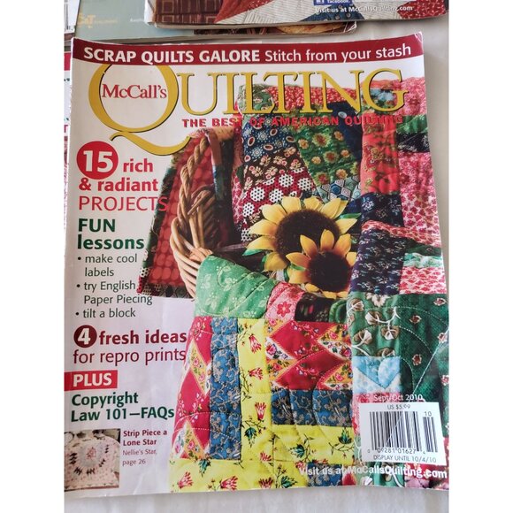 9 McCalls Quilting Magazines Lot 20012002 2003 2008 2010 2011 2015 2018 Issues - Picture 6 of 13